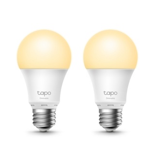 Set 2 buc bec Wi-Fi inteligent cu reglarea intensitatii luminii E27 8.7W, TP-LINK Tapo L510E(2-pack)