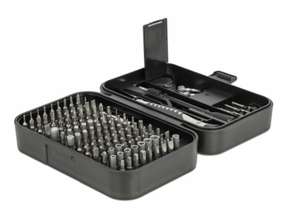 Set 130 buc biti pentru precizie + surubelnita, Delock 64167