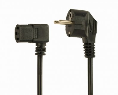 Cablu alimentare PC C13 1.5m unghi 90 grade, Gembird PC-186A-VDE1B-1.5M